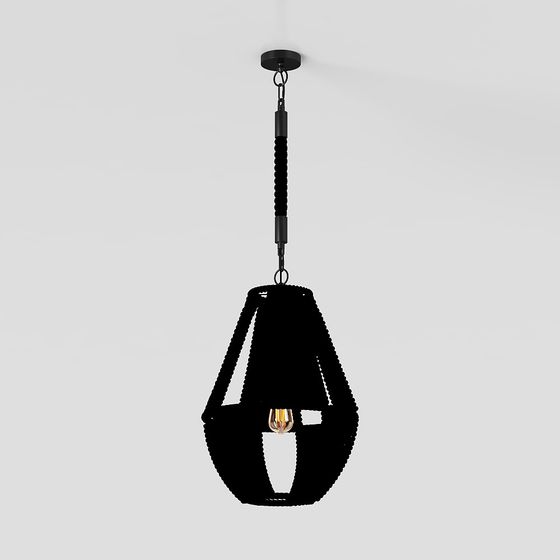 Unique Low-Poly Chandelier 3D model