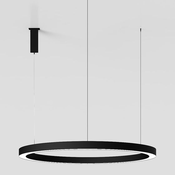 Modern Halo Pendant Light 3D model