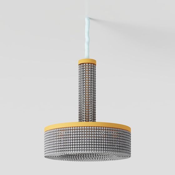 Geometric Low-Poly Chandelier 3D model