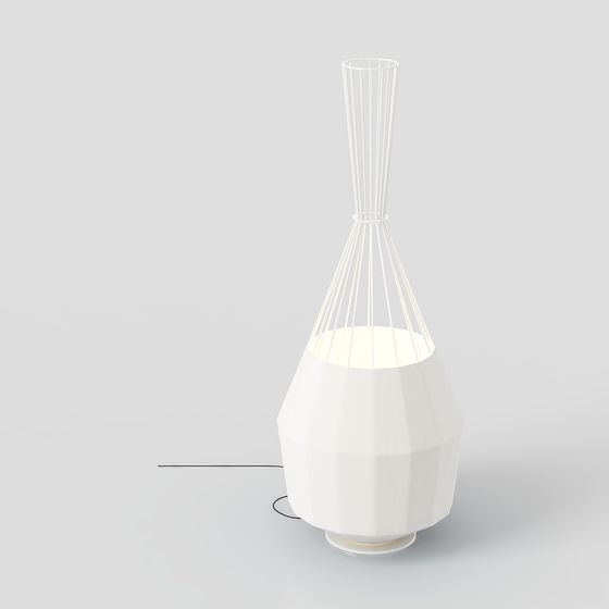 Stylish Low-Polygon 3D Lighting Model