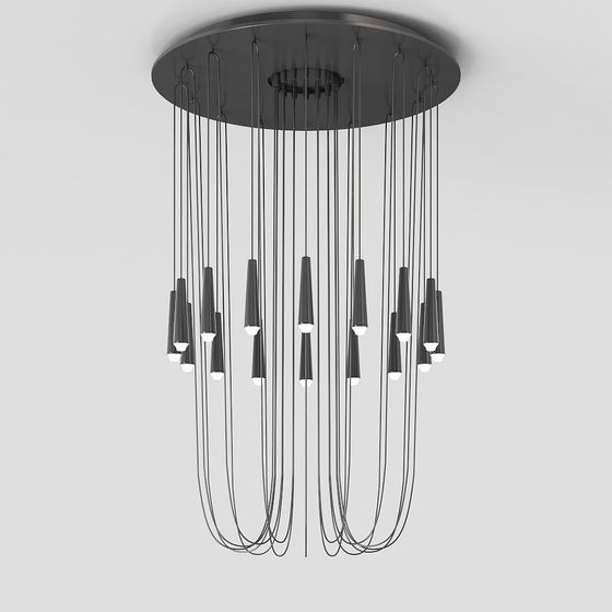 Rainfall Chandelier 3D model