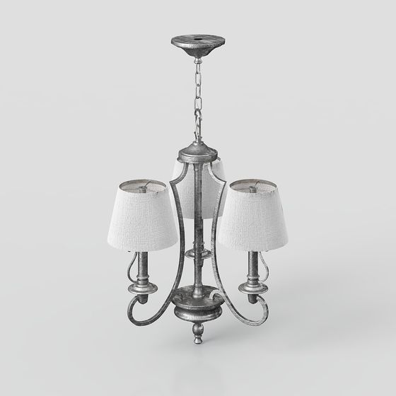 Vintage Pendant Lamp 3D model for Enchanting Spaces