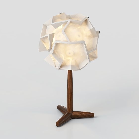 Geometric Light Table Lamp 3D model