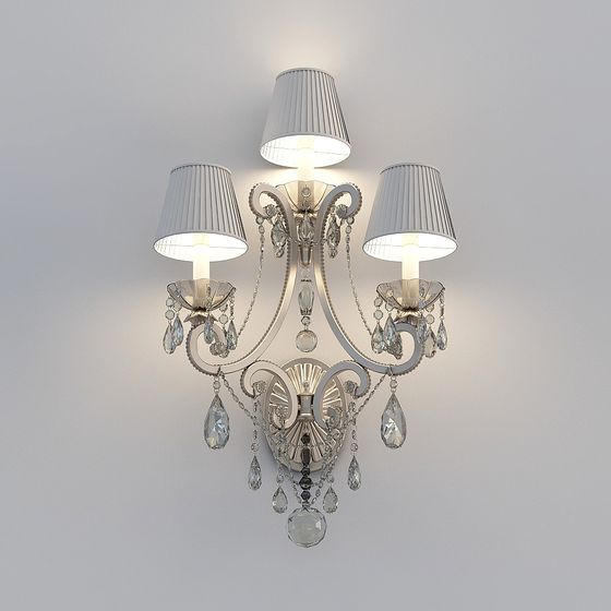 Light Fixture Rendering Elegant Wall Light Fixture 3D Model – Classic-Modern Design