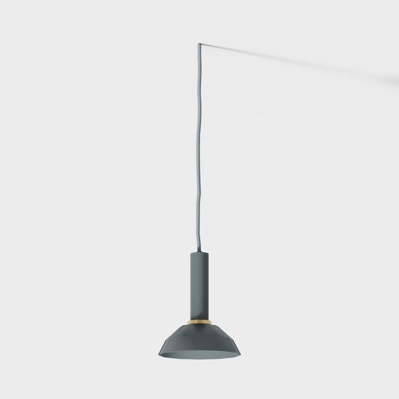 Stylish Pendant Light 3D model for Modern Spaces