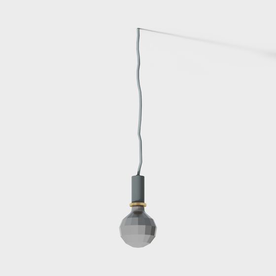 Modern Geometric Pendant Light 3D model