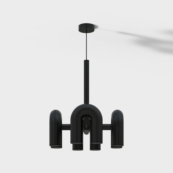 Urban Fusion 3D model Chandelier for Modern Interiors