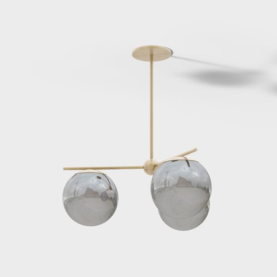 Modern Minimalist Pendant Light 3D model