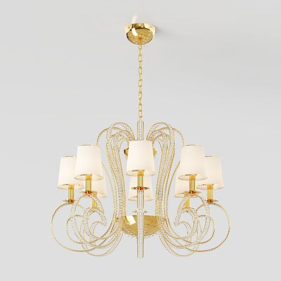Elegant 3D Pendant Lamp Model