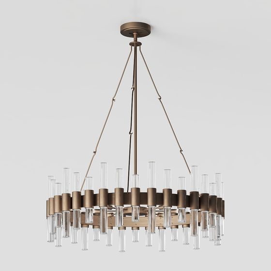 Elegant Chandelier 3D model for Modern Interiors