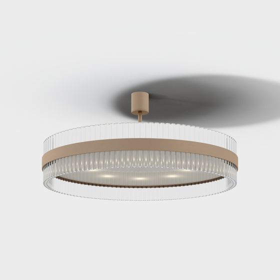 Stylish Low-Polygon Pendant Light 3D model