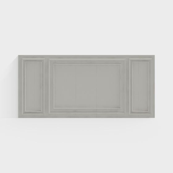 Elegant Low-Poly Wall Panel 3D Model