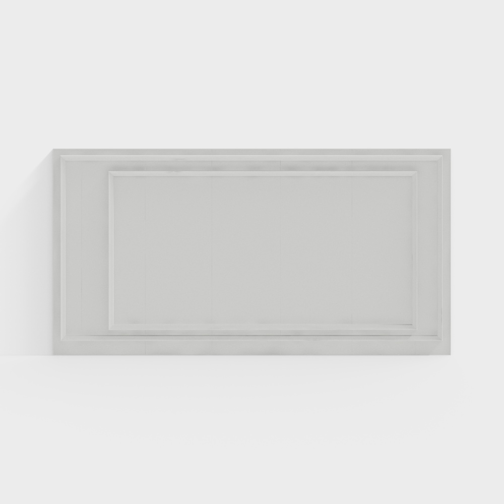 Modern times simple European asymmetrical living room background wall