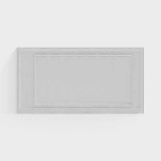 Minimalist Wall Panel 3D model for Creative Spaces