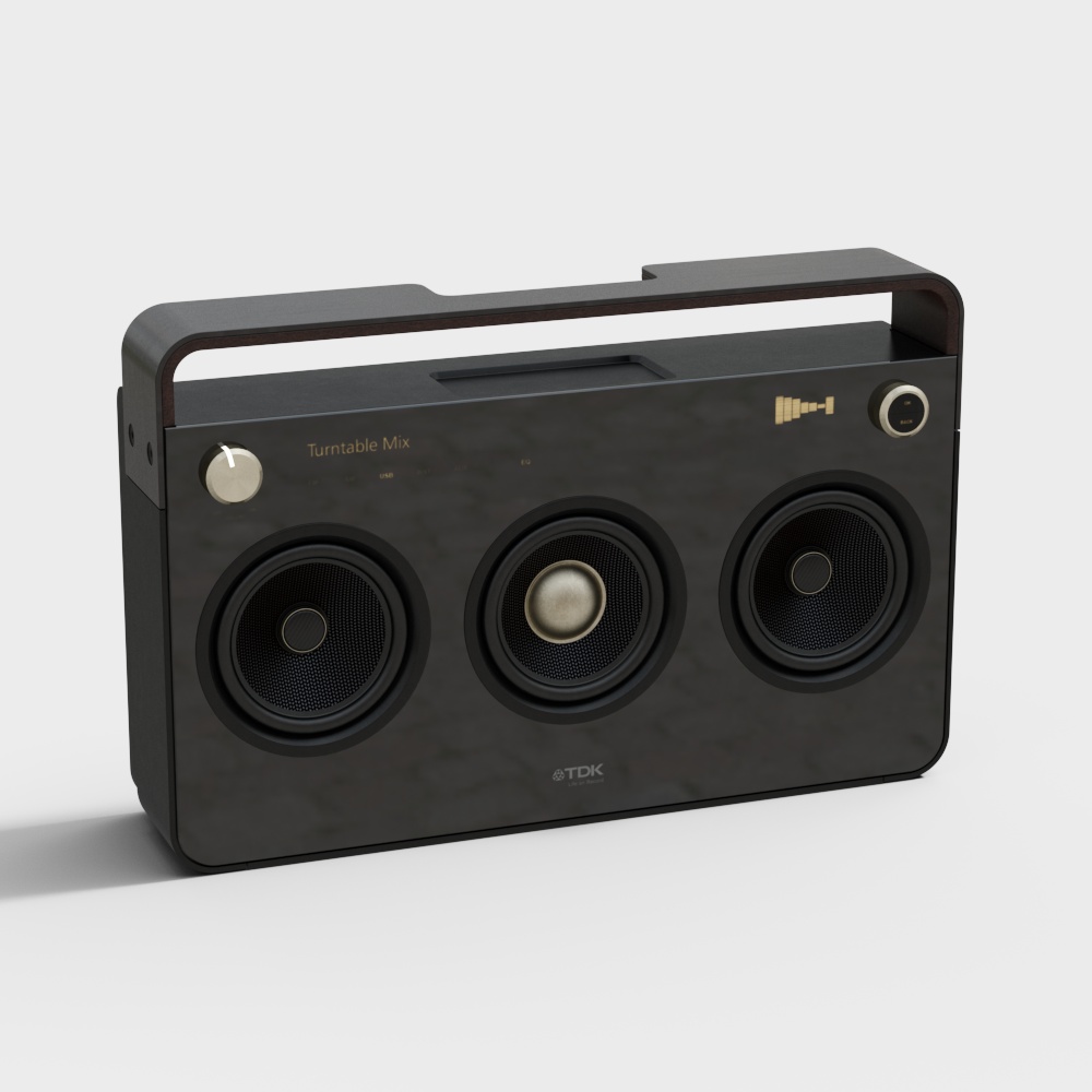 Turntable Mix Stereo System 3D model