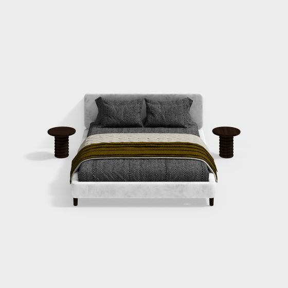 Urban Retreat Bed 3D model