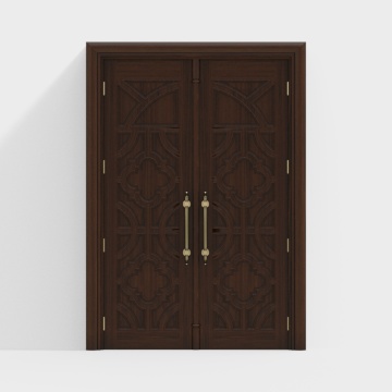 Jane European wooden double entrance door