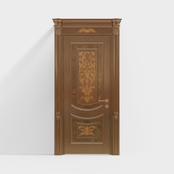 Jane Ou lacquered wood single entrance door