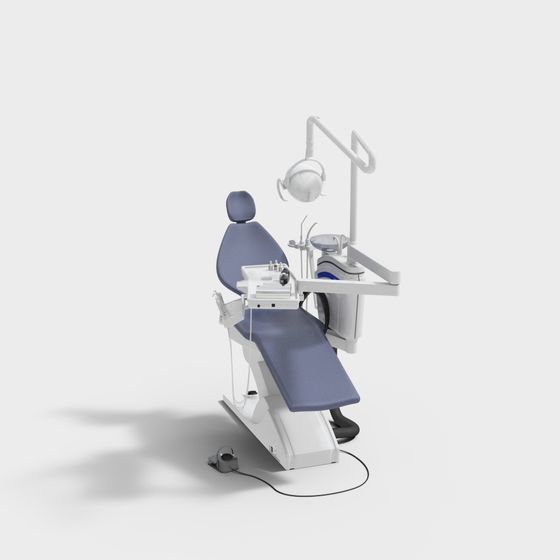 Stylish Dental Chair 3D model for Medical Environments