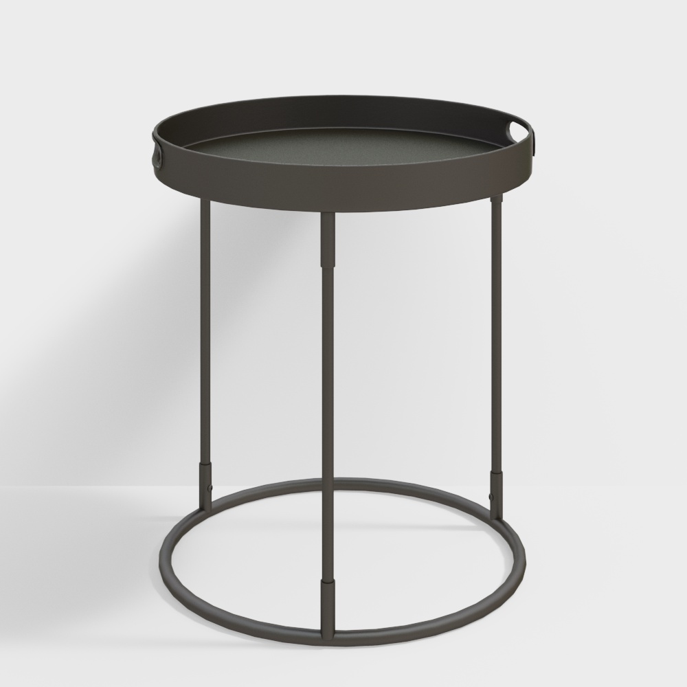 Mesa de centro de metal europeo minimalista moderna