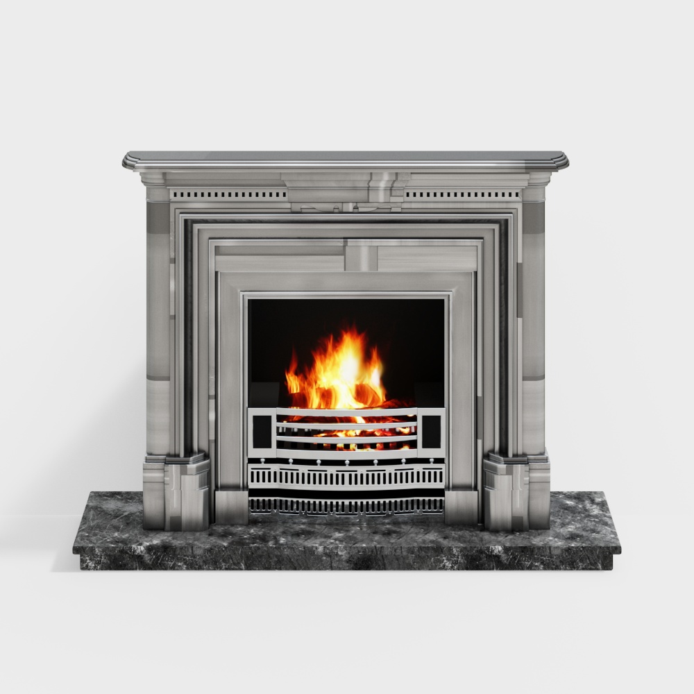 European sculpture fireplace
