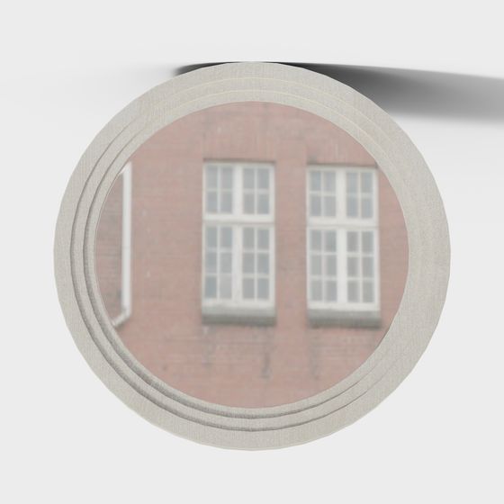 Vintage Brick Wall Window 3D model