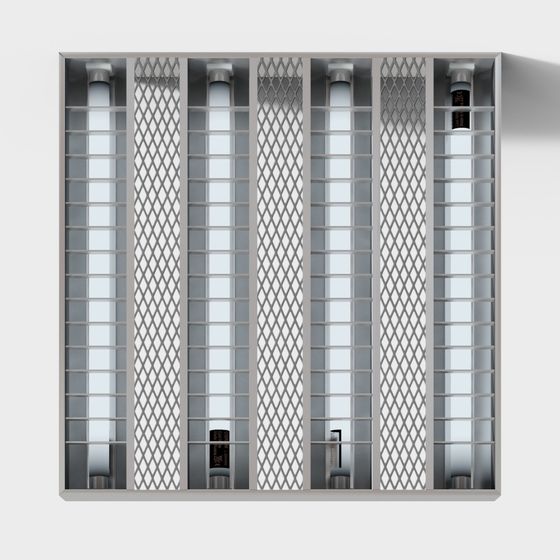 Futuristic Low-Polygon 3D Model with High Detail