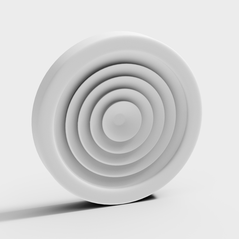 Modern minimalist white ceiling exhaust fan