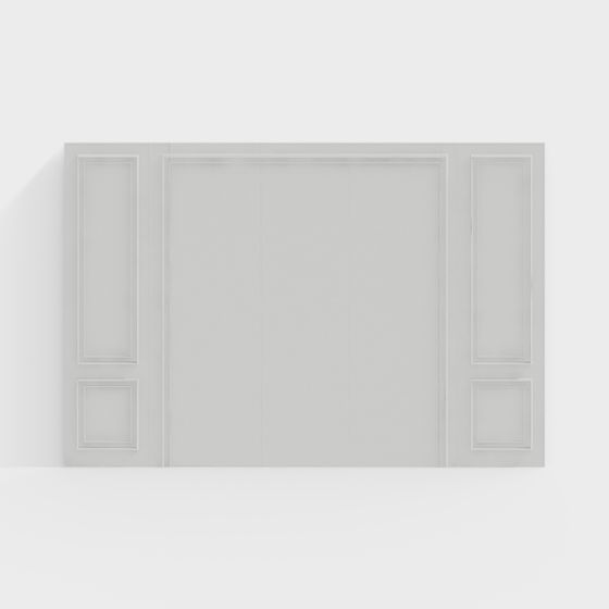 Elegant Panel Low-Polygon 3D model