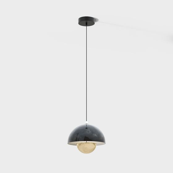 Modern Minimalist Pendant Light 3D model