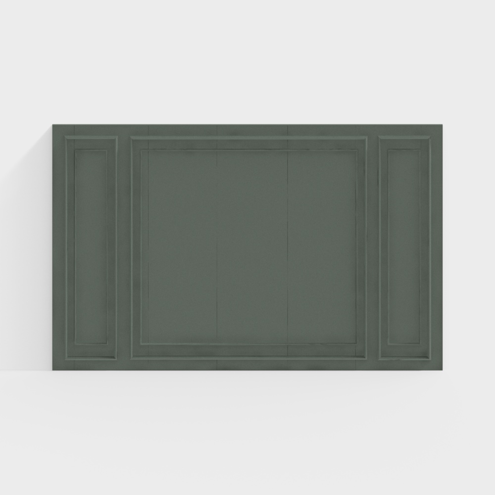 Modern times simple European green restaurant background wall