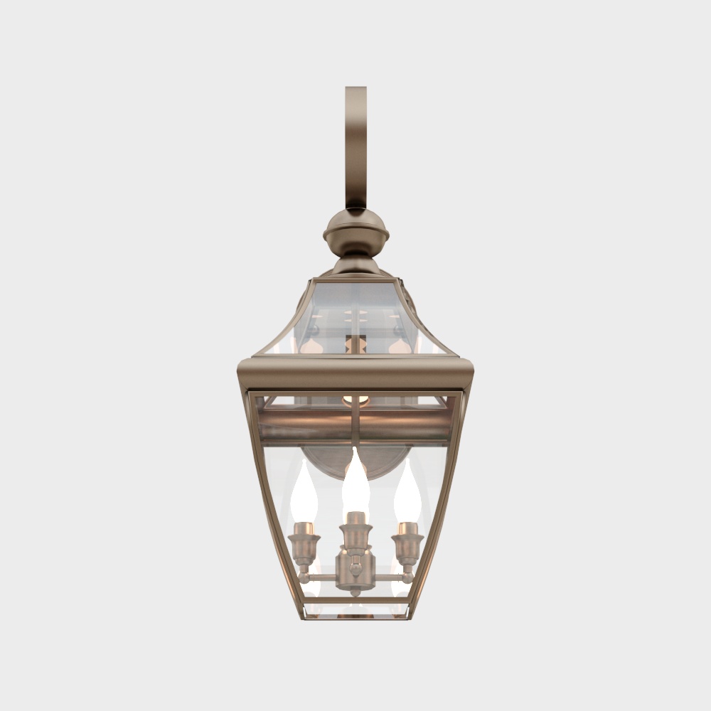 Vintage Inspired Wall Lamp 3D Model – Low-Poly Classic Design