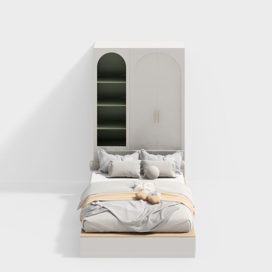 Elegant Cozy Bedroom 3D Model