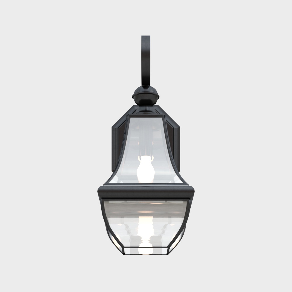 Vintage Pendant Lamp 3D Model – Minimalist Black Metal