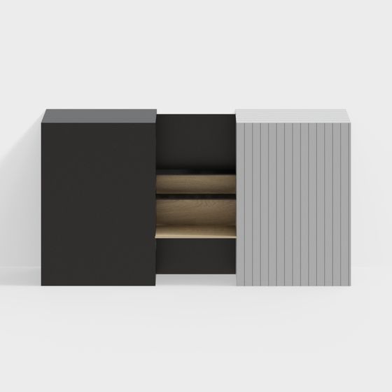 モダンなミニマリストの木製デスクキャビネットシェルフ