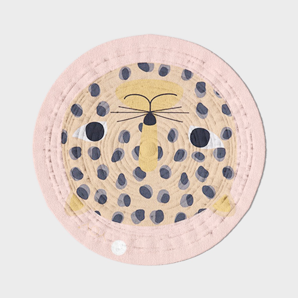 Spotted Leopard Carpet 3D model