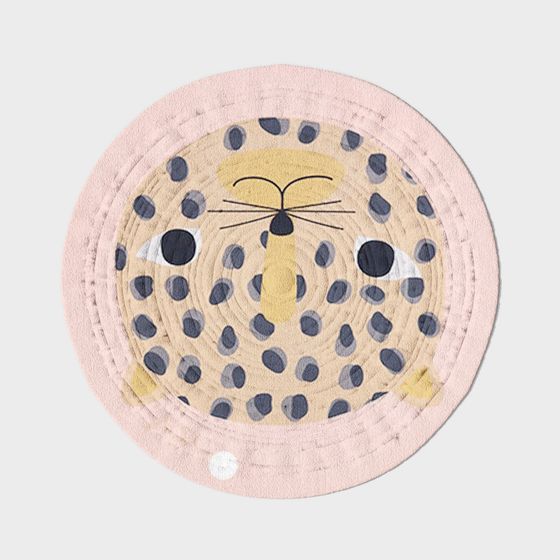 Spotted Leopard Carpet 3D model