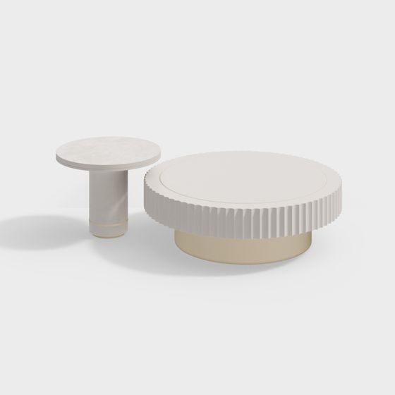 Urban Accent Table 3D model for Modern Spaces