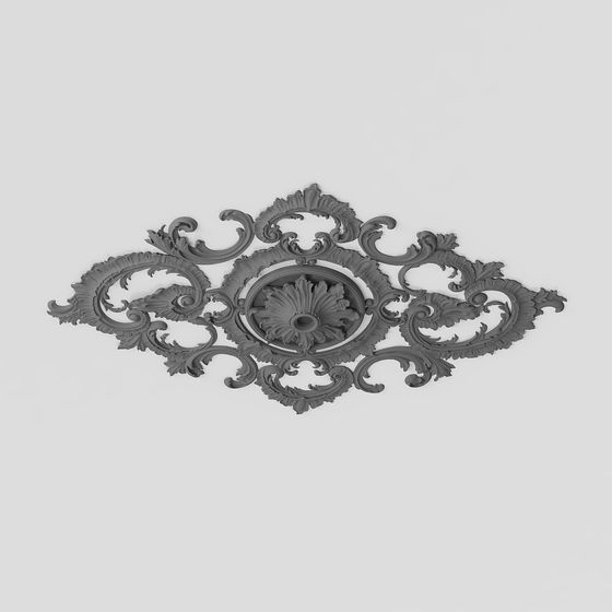 Classic Floral Ornament 3D model