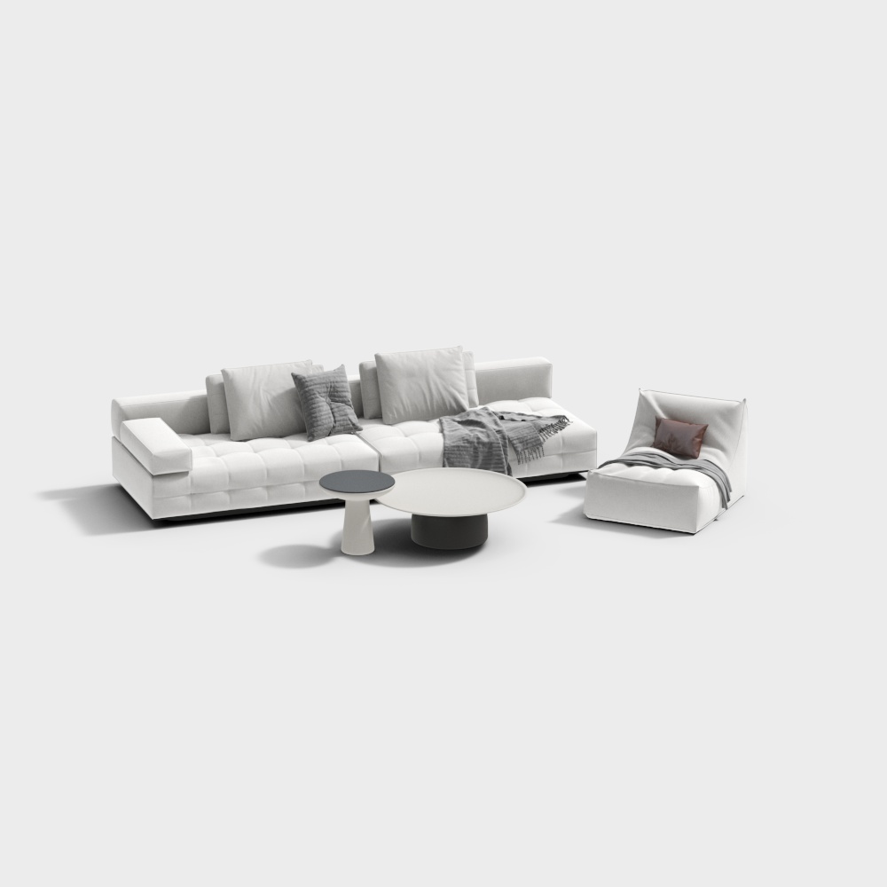 Juego de sofá y mesa de café moderno