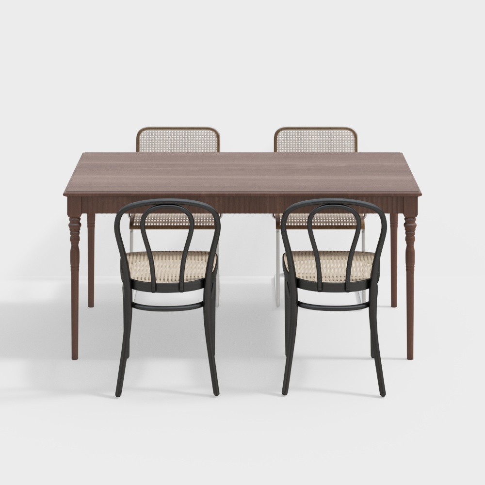 French dining table and chair set