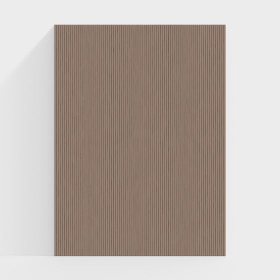 Striped Wood Panel Low Poly 3D model