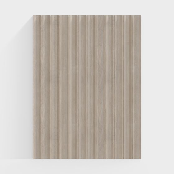 Vertical Wood Grain Panel 3D model