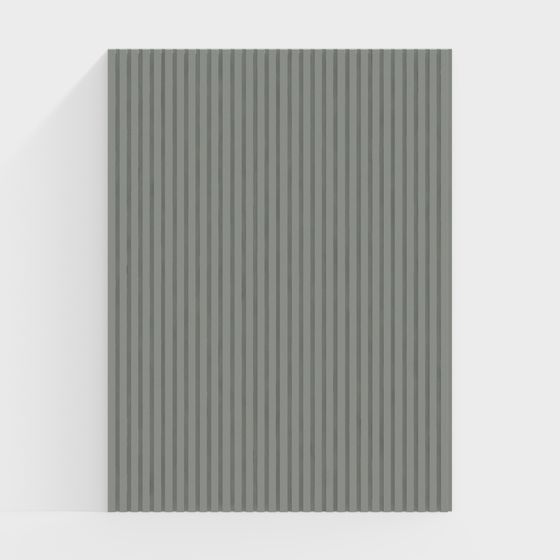 Low Poly Modern Wall Panel 3D Model