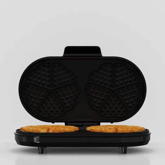 Delightful Waffle Maker 3D Model for Modern Kitchens