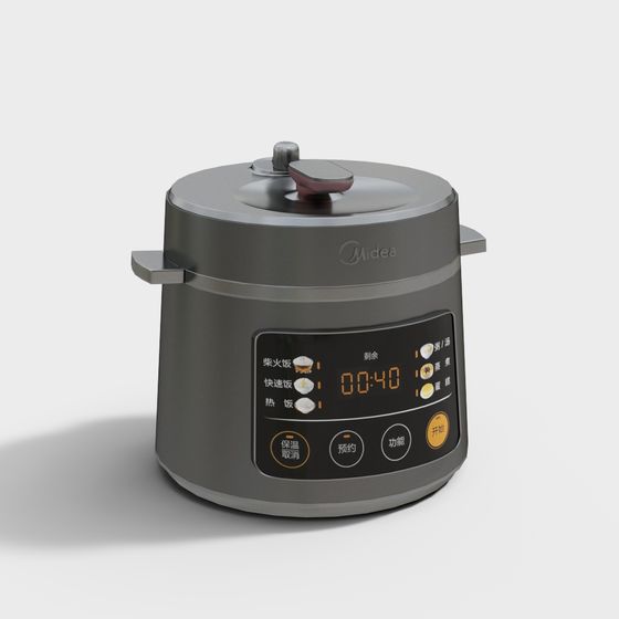 Stylish Smart Electric Pressure Cooker 3D model