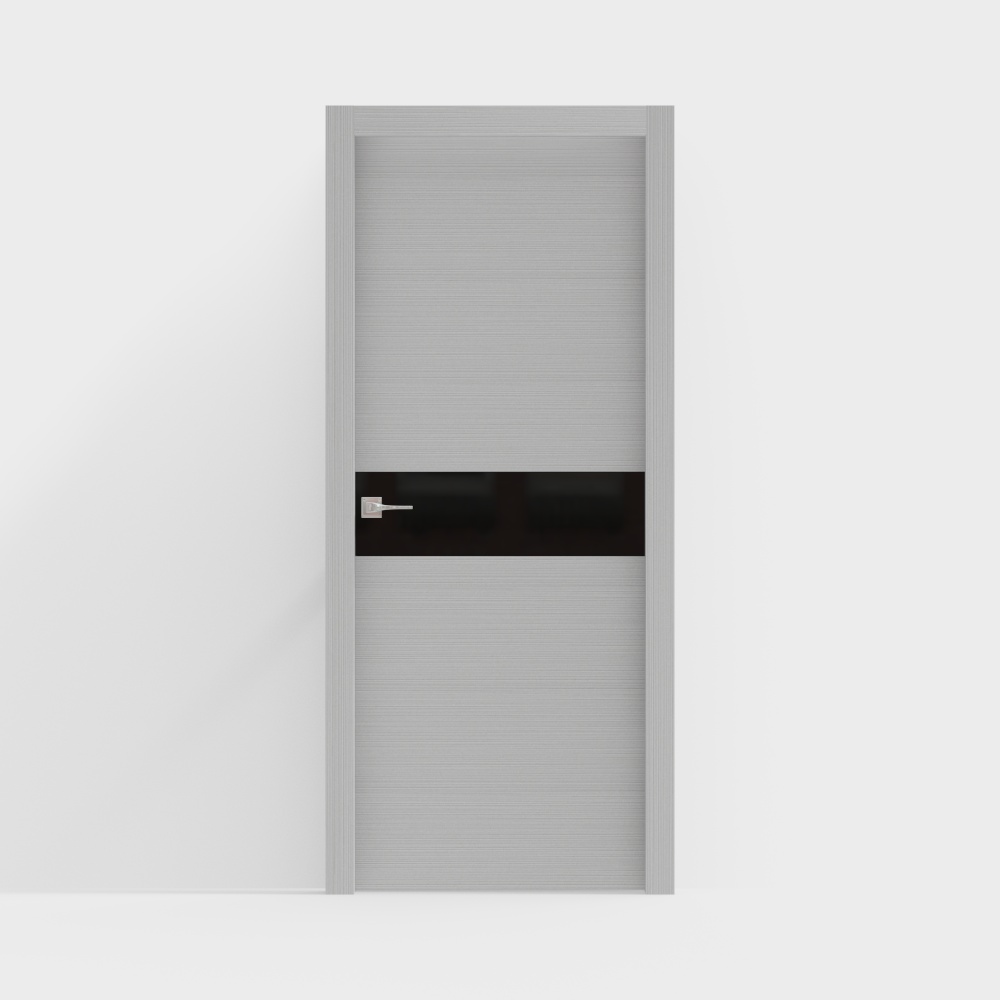 Simple lacquered wood interior doors