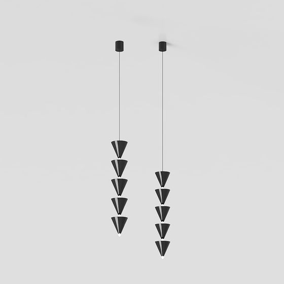 Suspended Cone Light 3D model
