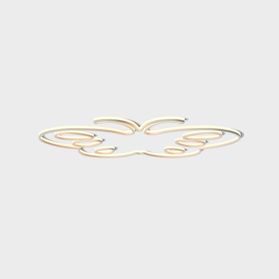 Golden Angel Wings 3D model for Creative Projects