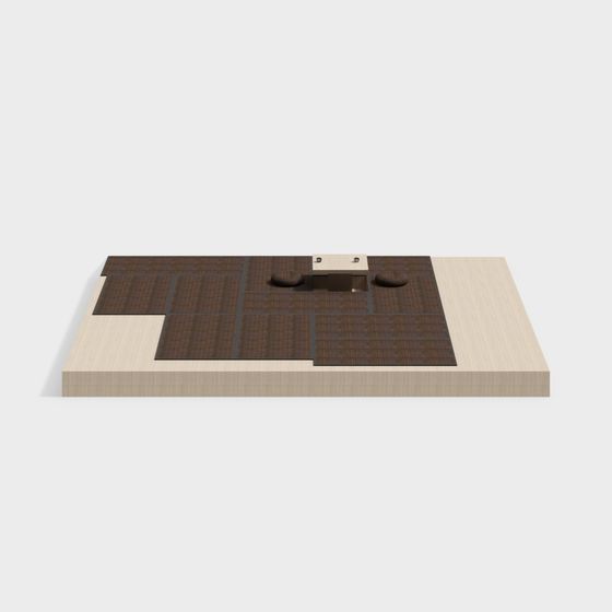 Stylish Minimalist Coffee Table 3D model